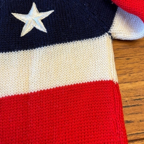 Vintage Unbranded Americana Red/White/Blue Wool Embroidered Stars UNISEX - Picture 2 of 8